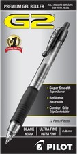 PILOT G2 Premium Refillable and Retractable Rolling Ball Gel Pens, Ultra Fine Po