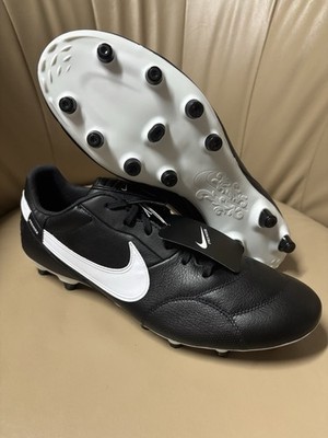 Nike The Premier III 3 FG Leather Black White Soccer Cleats Men's