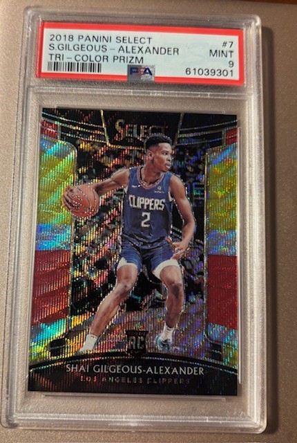 2018-19 Panini Select - Concourse Shai Gilgeous-Alexander RC Tri-Color Prizm MVP