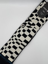 Stance Wave Check Crew Socks Black Unisex Large NWT