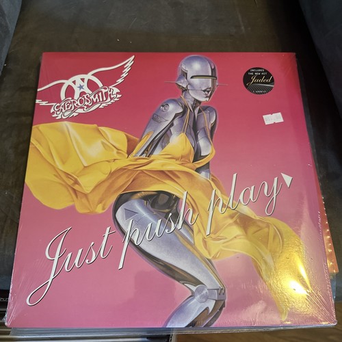 Just Push Play Aerosmith Vinyl, Mar-2001, Columbia Sealed with poster