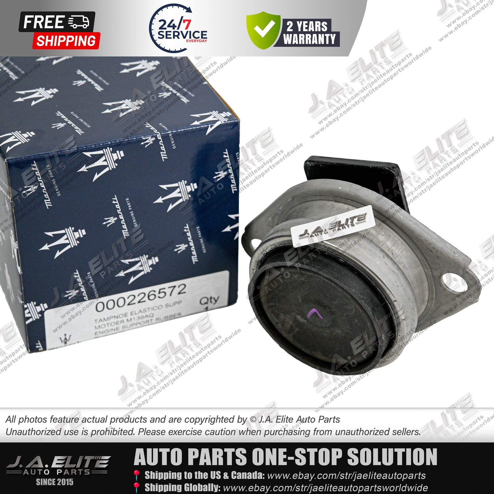 2pcs Genuine Engine Mounts fit Maserati Quattroporte GT GC 226572