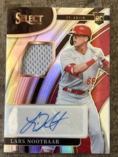 2022 Panini Select Rookie Jersey Autographs Lars Nootbaar /199 (AU, MEM, RC)