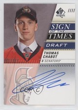 2019 SP Authentic Sign of the Times Draft 2020-21 Update Thomas Chabot Auto 09br