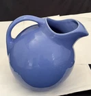 Original Harlequin Blue Ball Water Pitcher HLC Vintage 1938-‘50 Fiesta