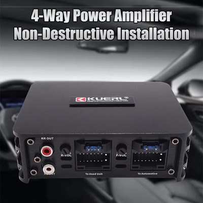 Car Power Amplifier 4x60W Class AB DSP Universal Android Audio