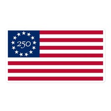 America 250th Anniversary Flag Vinyl Sticker