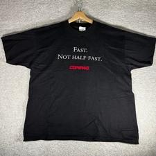 Vintage 90s Compaq Computer Black Tech Promo Graphic T-Shirt Size XL