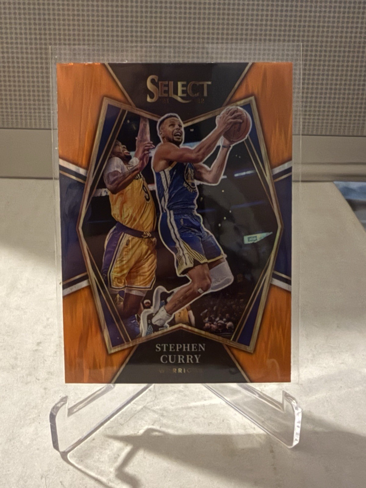 2021-22 Panini Select - Premier Level Stephen Curry #121 Orange Flash Prizm