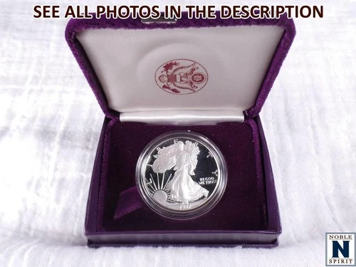 NobleSpirit GEM 1987 S .999 FineSilver American Eagle 1oz in Box