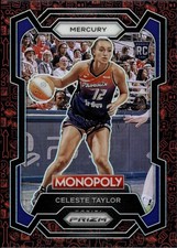 2024 Panini Prizm Monopoly WNBA Red Classic Icons Prizms Celeste Taylor Card #66