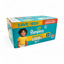 Pampers Swaddlers Leakproof Disposable Baby Diapers Size 6 - 124 Count