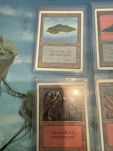 Unlimited Basic Land Lot- 12x land- 1x of each (except plains) MP-HP - Picture 2 of 8