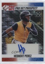 2021 Leaf Pro Set Metal Red White & Blue Mojo 2/3 Hedbert Perez Auto 0xh3