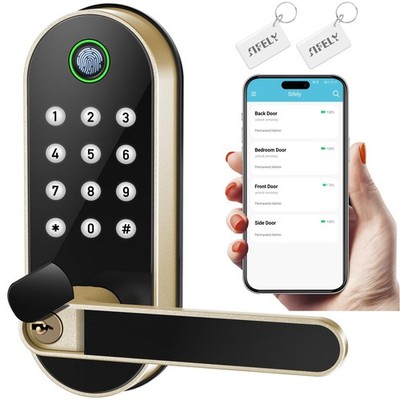 Keyless-Entry Fingerprint Smart Door Lock: Sifely Digital Electronic Lock wit...