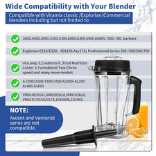 64 OZ Container for Vitamix Blender Pitcher, Replace Classic C-Series 5200 63...