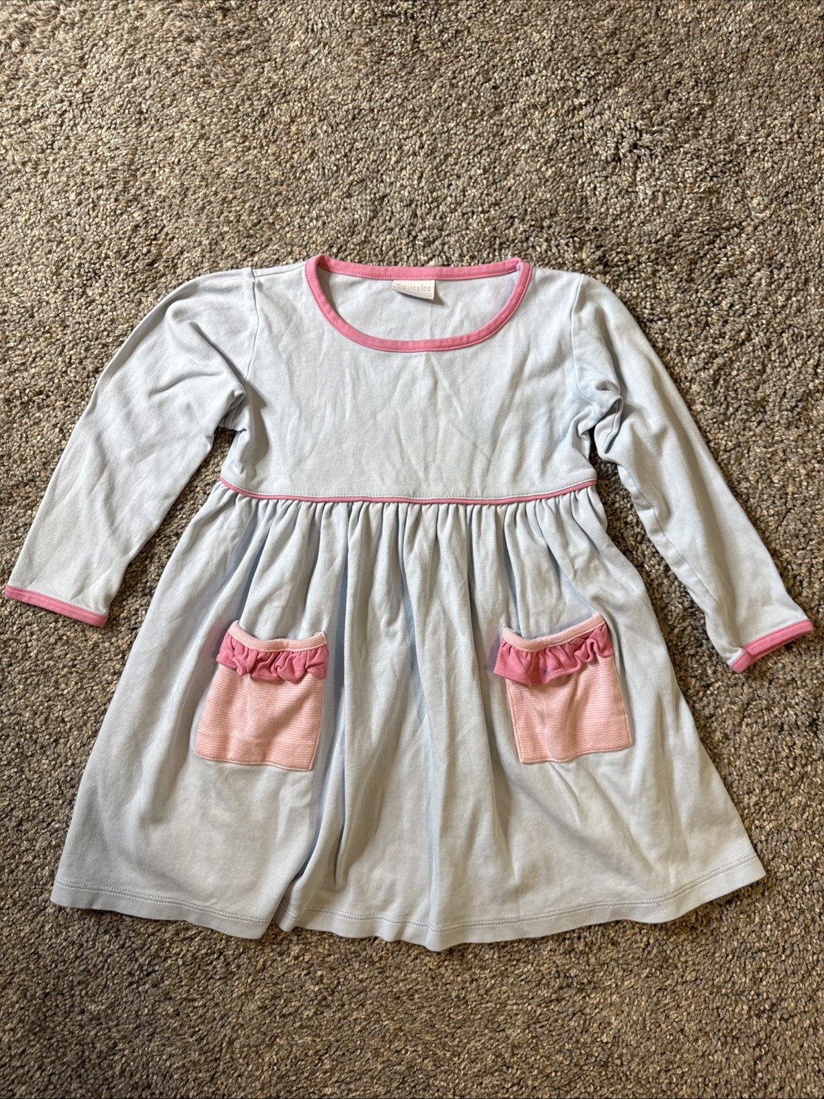 Squiggles By Charlie Girl’s Dress Blue Long Sleeve Size 4/5