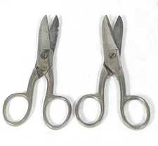 Electrician Scissors Wiss USA Bell System C & Clauss Fremont USA #925 1950s 2 Pr