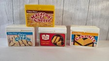 VINTAGE FISHER PRICE FUN WITH FOOD PLAY PRETEND ICE CREAM CAKE MAC CHEESE LOT