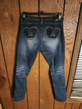 Apple Bottom Jeans Women  s 35x42 Distressed Embroidered VTG Y2K Nelly