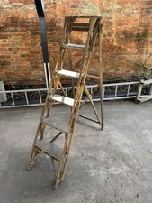 Wooden Ladder Hatherley Lattistep 6 Step Folding Steps Old Display Only