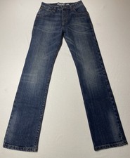 Wrangler Boys Size 16 Retro Slim Straight Jeans Elastic Band Adjustable Waist
