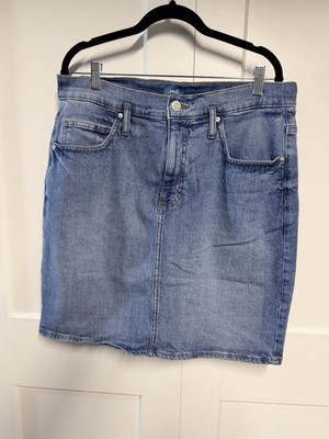 JAG Women s Blue Medium Wash Denim Skirt, Mid-Length Size 14