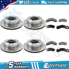 DuraGo Front Rear Disc Brake Pad Set Disc Brake Rotor for 1988-1990 GMC C6000