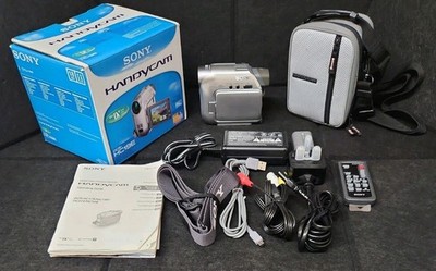 Sony Handycam Camcorder DCR-HC19E Mini DV Tape Video Camera Boxed With Extras 