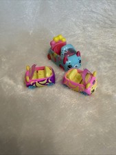 SHOPKINS Cutie Cars Diecast Cars Lot of 3 Collectable