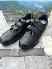 SAS Me Too Black Women's Shoes Comfort All Day Size 5.5 M Made In USA Leather