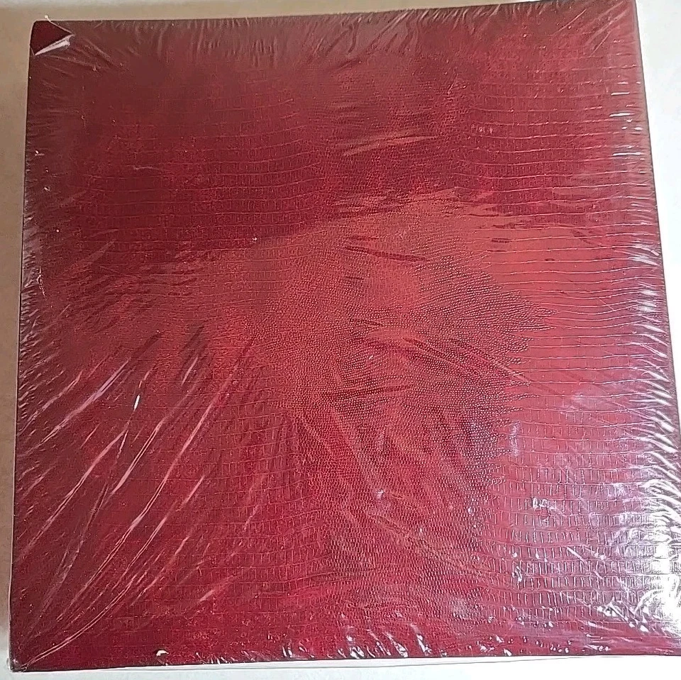 复古 NOS 未使用 自粘性相册 3 环粘合剂 100 页鳄鱼皮封面 — 第 4/4 张图片