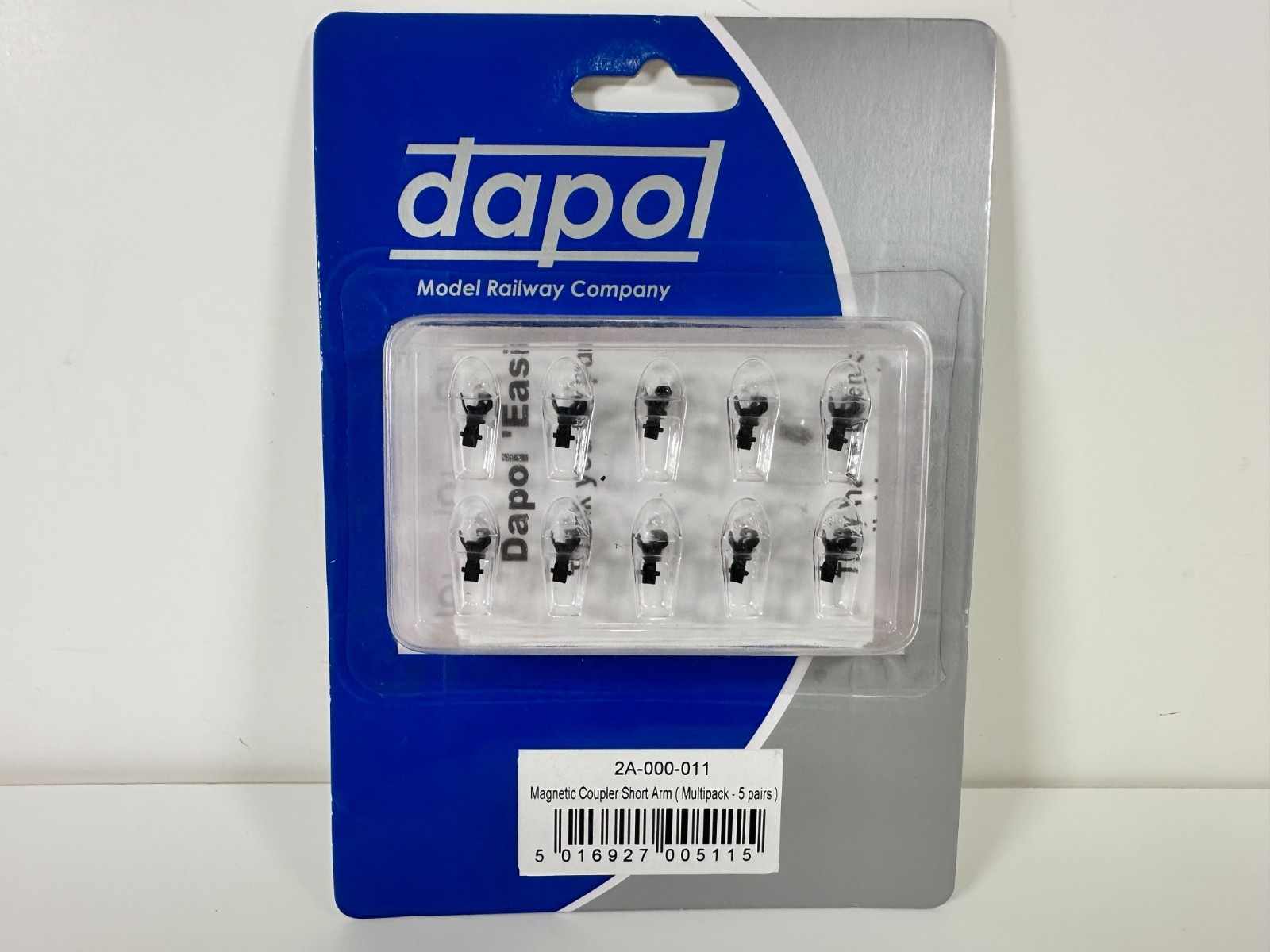 Dapol 2A-000-011 - Magnetic Coupler Short Arm (Multipack 5 Pairs) N Gauge & TT