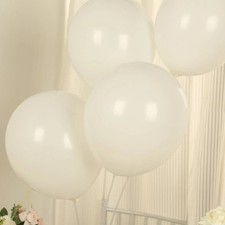 50 OFF WHITE 12" Biodegradable Latex Matte Pastel Balloons Party Wedding