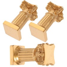  3 Pcs Statue De Colonne Grecque Figurine Pilier Romain Bougeoirs