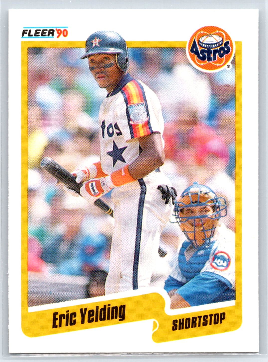 1990 Fleer Update Eric Yelding Rookie Houston Astros RC #U-18