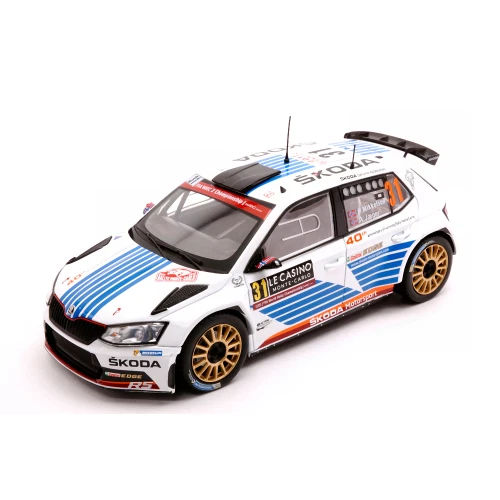 SKODA FABIA R5 N.31 RALLY MONTE CARLO 2017 MIKKELSEN/JAEGER 1:24 Ixo Model Auto  - Immagine 3 di 3