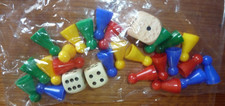 Spielsteine - Ersatzspielsteine  - 4 Farben x 6 Steine mit drei Würfel