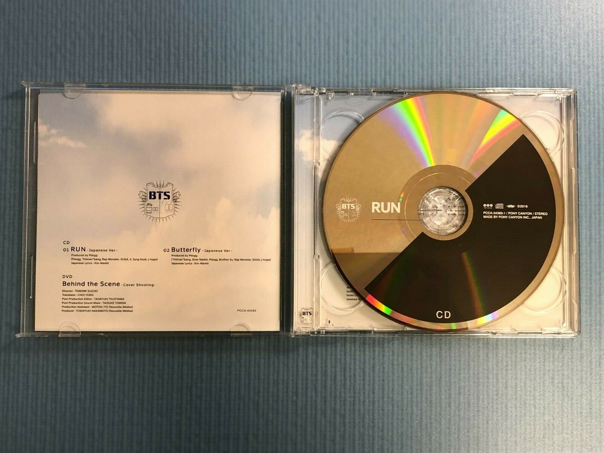 BTS RUN Japanese Ver. First edition Limited Edition CD & DVD