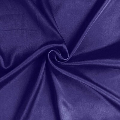 Tissu Satin Indien 4YD Bleu 44W Pour Couture Et Tuniques