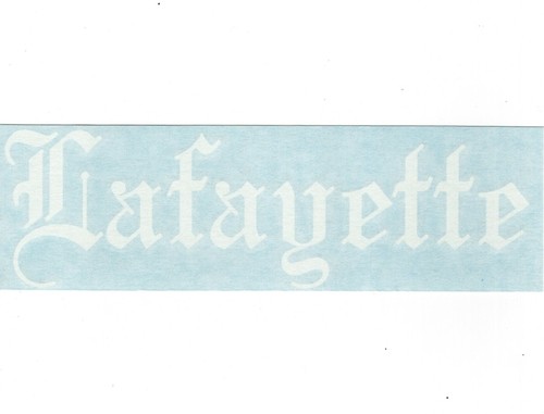 Lafayette - Old English California Car Vinyl Decal Window Sticker 18272 - Picture 2 of 2