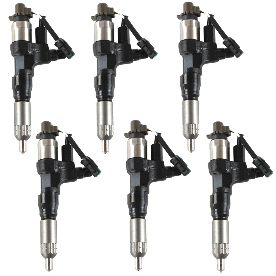 6Pcs Diesel Injectors For Hino 198/238/258/268/338/500 7.7L 095000-6591 — 第 4/4 张图片