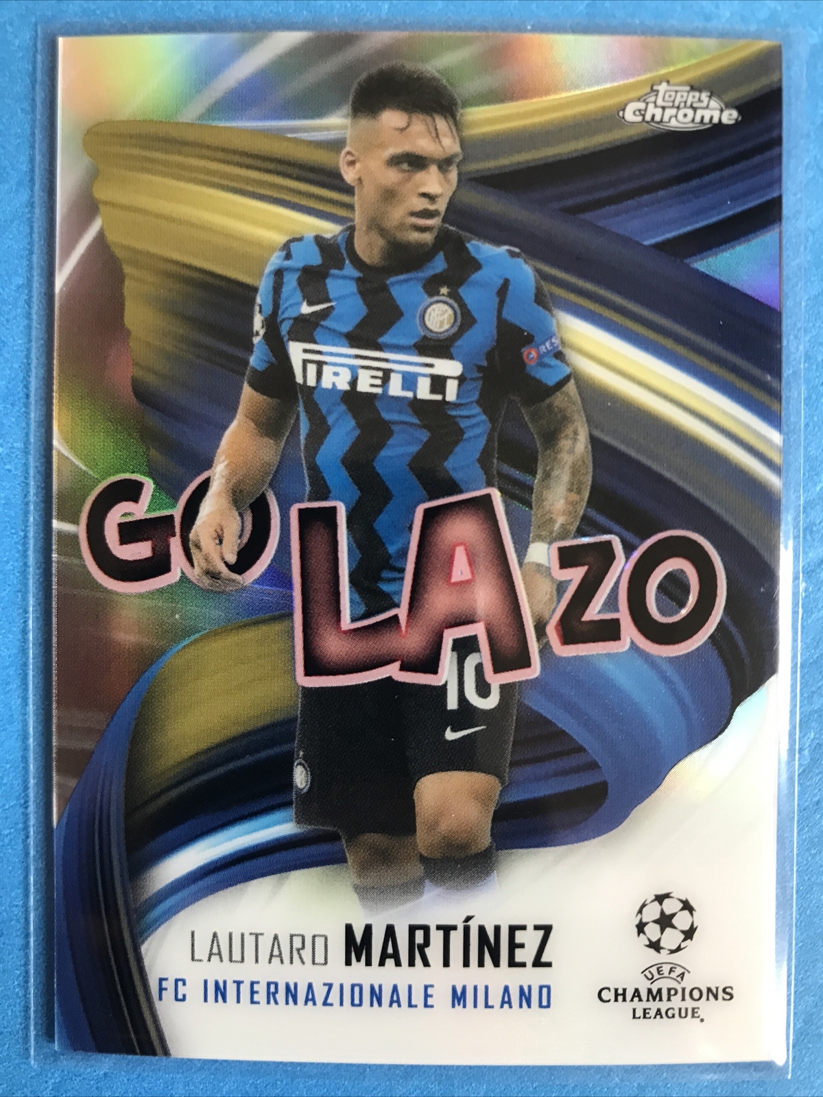 Lautaro Martinez 2020-21 Topps Chrome UEFA Champions League Golazo Card #GOL-LMA