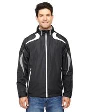 North End Men's Impact Active Life Color-Block Jacket, Black, XL ,Style 88644