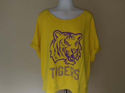 LSU Louisiana State University Tigers gelbes Sweatshirt Victoria's Secret PINK L - Bild 11 von 12