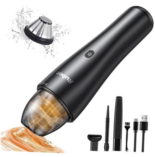 Handheld Car Vacuum Cleaner, 8000Pa Mini Portable Vacuum Elegant Black