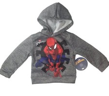 Marvel Spider-Man Hoodie Pullover Sweatshirt Boy Youth Toddler Sz 2T Spiderman