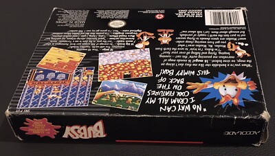 Jeu Super Nintendo (SNES) BUBSY - Version USA, Origine Japon - Bon état