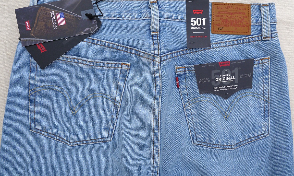 LEVIS 501 Premium Big E Original Women Jeans Crafted USA LEVIS 501 Premium Big E Original Women Jeans Crafted USA