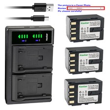 Kastar Battery LTD2 USB Charger for BN-V416  JVC CU-VH1 CU-VH1US GR-D20 GR-D200